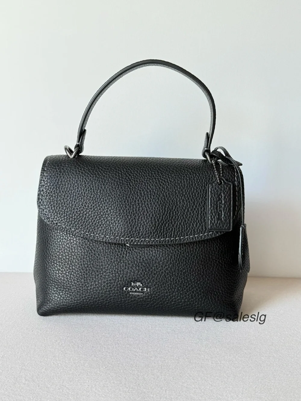 NWT Coach Emory Top Handle & Crossbody Bag Black CCE53